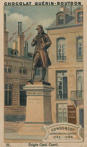 Condorcet, landmåler og filosof, 1743–1794, Erigee Quai Conti av French School