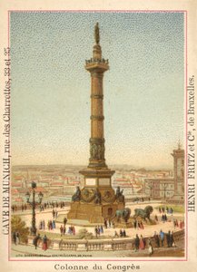 Kongresskolonne, Brussel (chromolitho) av French School