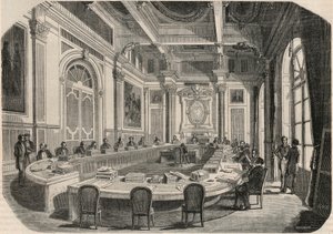 Statsråd - Komitérom - Gravering i "Tableau-de-Paris" av Edmond Texier 1852 av French School