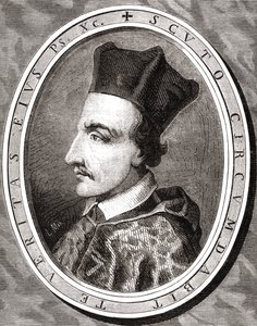 Cornelius Jansen, biskop av Ypres, gravert av Pannemaker etter Latenacci, fra 