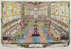 Kroningen av Ludvig XVI i Reims katedral 11. juni 1775 av French School
