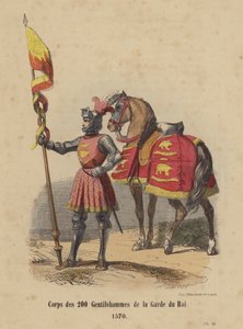 Korps på 200 herrer fra Kongens Garde av French School
