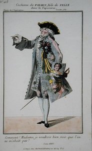 Kostyme til Firmin i rollen som Felix i La Tapisserie, plate 108 fra 