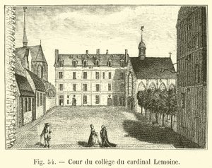 Court of College of Cardinal Lemoine av French School