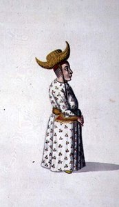 Court Dwarf, osmansk periode, tredje kvartal av 1700-tallet (akvarell på papir) av French School