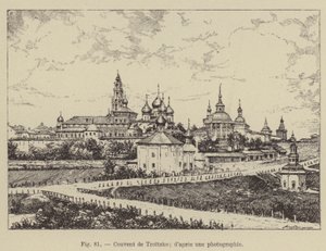Troitzko kloster (gravering) av French School