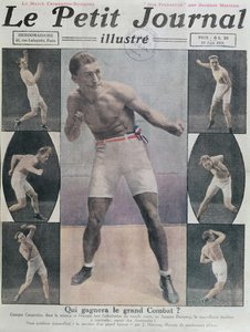 Forside av Le Petit Journal med kampen mellom Carpentier og Dempsey, 1921