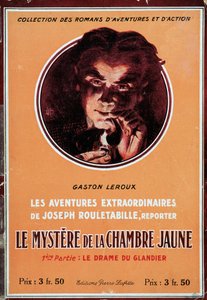 Omslaget til boken "" Mysteriet med det gule rommet av French School