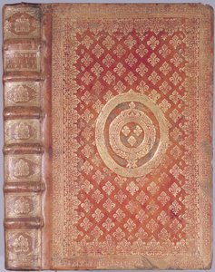 Omslag av verkene til Tacitus (55-120) med våpenskjoldet til Ludvig XIV (1638-1715) (preget skinn) av French School