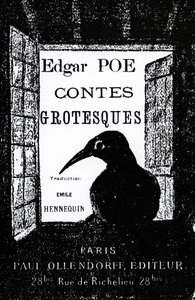 Omslag til Contes Grotesques av Edgar Allan Poe, utgitt i 1882 av French School