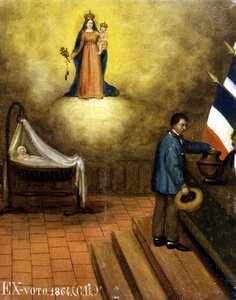 Vugge i et valglokale - ex-voto, Jouques Museum av French School