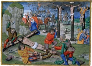 Jesu korsfestelse av French School