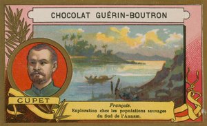Cupet, fransk oppdagelsesreisende fra 1800-tallet av French School