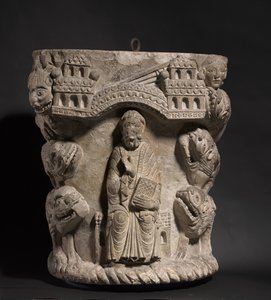 Daniel i løvens hule, ca. 1125-1150 av French School