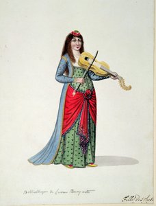 Daughter of Sultans, osmansk periode, tredje kvartal av 1700-tallet (wc på papir) av French School