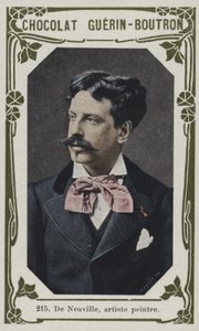 De Neuville, maler (farget bilde) av French School