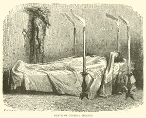 General Leclercs død (gravering) av French School