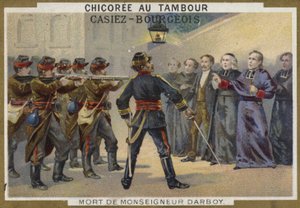 Død av Monsignor Darboy, erkebiskop av Paris, 1871 av French School