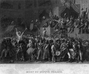 Tod des Abgeordneten Jean Féraud (1764-1795) - in „Revolution française“ von Thiers von French School