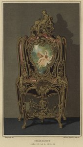 Dekorert serre-bijoux av Joseph Emmanuel Zwiener, 1800-tallet