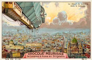 Avgang fra London om morgenen (chromolitho) av French School