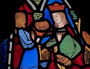 Viser Salome med døperen Johannes hode, ex Ste Chapelle av French School