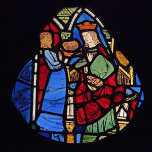Viser Salome med døperen Johannes hode, ex Ste Chapelle av French School