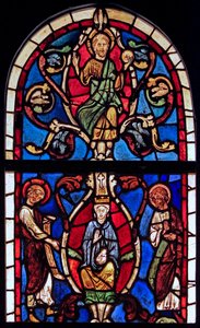 Viser Jesse-treet, opprinnelig fra kirken Varennes-Jarcy (opprinnelig fra Abbey de Gercy?) av French School