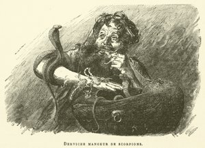Dervish Eater Of Scorpions (gravering) av French School