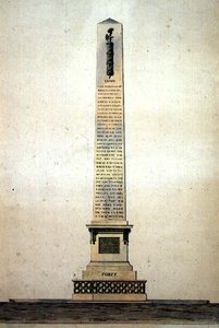 Design for et nyklassisk monument til 