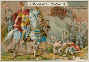 Ødeleggelse av Jerusalem av Titus, Chocolat Poulain handelskort