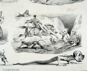 Diableries (bilder av djevelen) - av Le Poitevin av French School