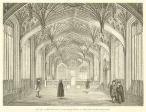 Divinity School, Bodleian Library, Oxford (gravering) av French School