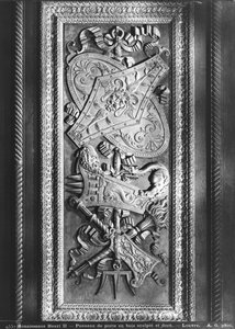 Dørpanel, Henri II-stil, ca. 1556 (forgylt tre) av French School