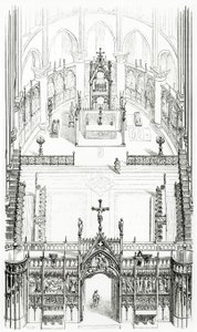 Tegning fra Dictionary of French Architecture fra det 11. til det 16. århundre, 1861 av French School