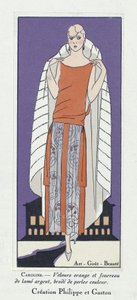 Kjoledesign «Caroline», fra Art-Gout-Beaute, utgitt på 1920-tallet (fargelitografi) av French School