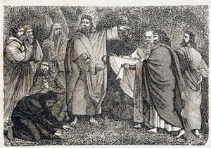 Druider plukker misteltein - i «Paris gjennom århundrene» av French School