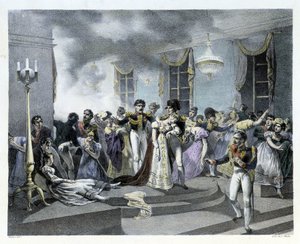 Under feiringen av Napoleon I sitt bryllup med Marie Louise ved den østerrikske ambassaden i Paris 01.07.1810 brøt det ut brann. Det var flere dødsfall. Napoleon I opprettet senere brannmennene. av French School