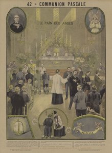 påske nattverd (farge litho) av French School