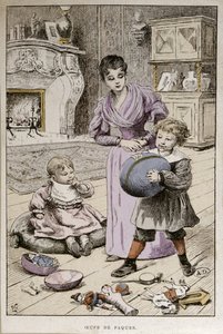 Påskeegg, ca. 1890 (fargegravering) av French School