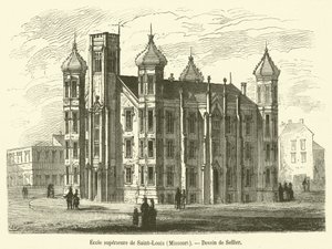 St. Louis High School, Missouri (gravering) av French School