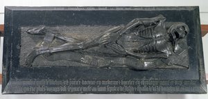 Skulptur av Guillaume Lefranchois (d.1446) kjent som Potier, Doctor and Canon of Bethune, 1446 av French School
