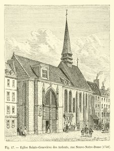 Sainte-Genevieve des Ardents kirke, rue Neuve-Notre-Dame, 1704 av French School
