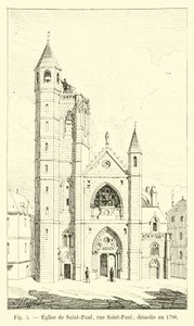 Saint-Paul-kirken, rue Saint-Paul, revet i 1796 av French School