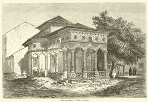 Eglise e Bucharest (gravering) av French School