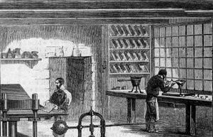 Verksteder for elektrotyping av French School