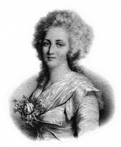 Elisabeth av Frankrike (litho) av French School