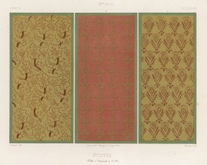 Broderte stoffer fra Frankrike fra 1400-tallet av French School