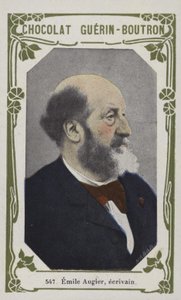 Emile Augier, forfatter (farget bilde) av French School