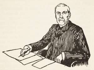 Emile Boutroux, kopi av Boris Mestchersky (d.1957), illustrasjon fra Histoire de la Nation Francaise, Sciences, Volumes I & II, av Gabriel Hanotaux (1853-1944), 1924 av French School